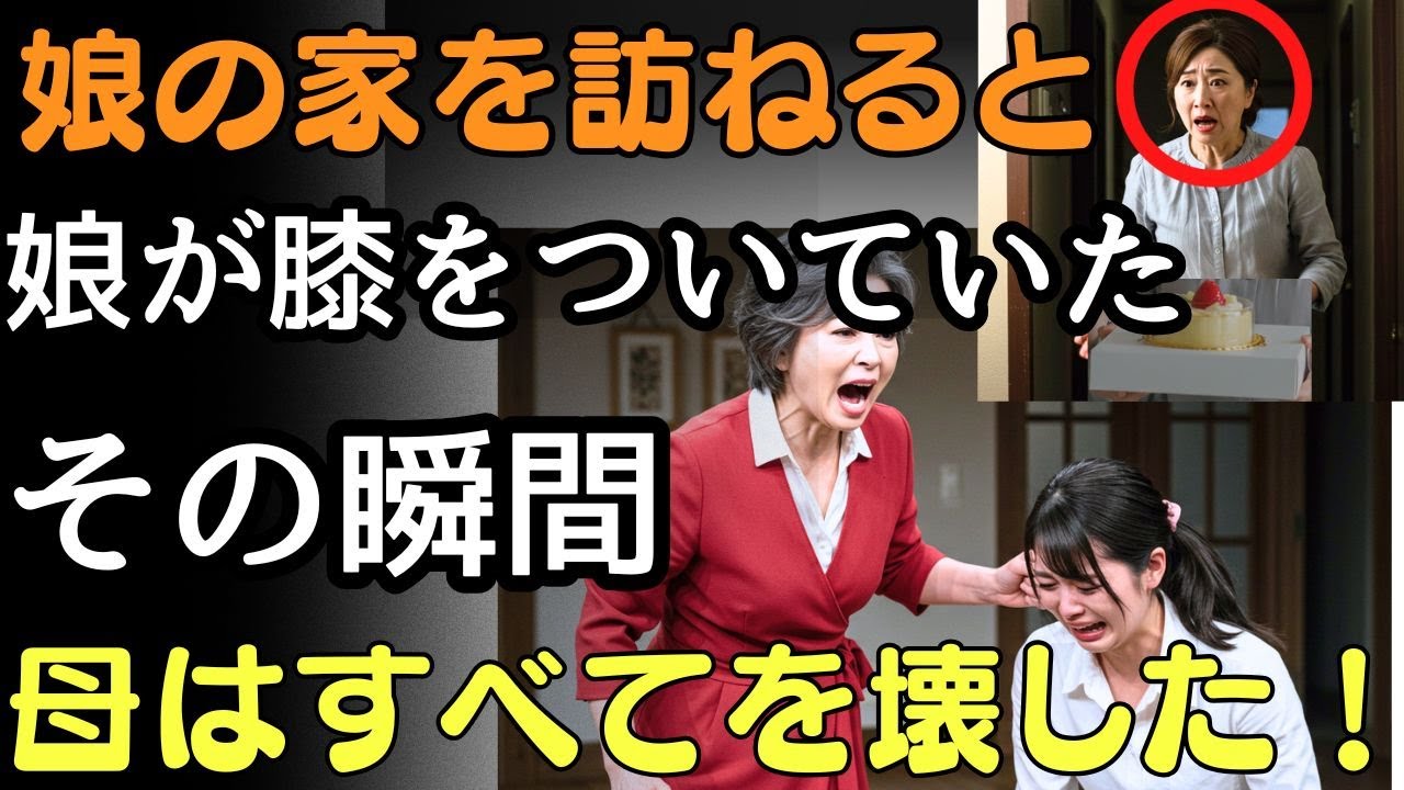 娘の家に行くと、娘が膝をついていた…母はその瞬間すべてを壊した！ | 人生の教訓