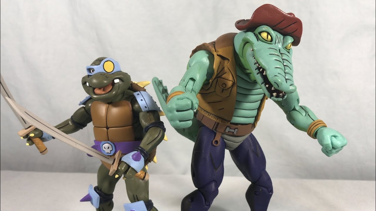 NECA Teenage Mutant Ninja Turtles Slash and Leatherhead