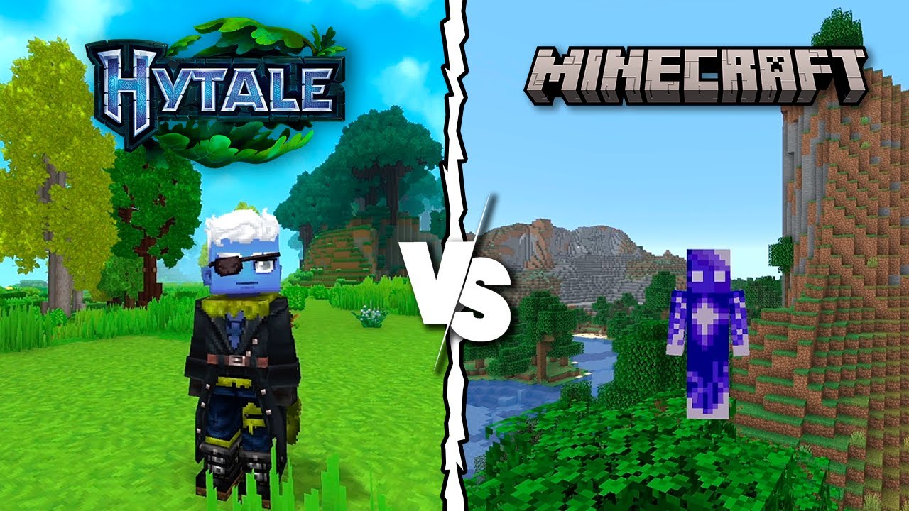 HYTALE vs MINECRAFT | Comparación de fisicas y detalles - YouTube