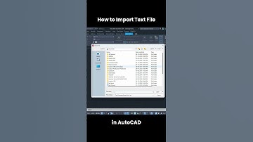 How to Import Text File in AutoCAD | Quick & Easy Tutorial #shorts