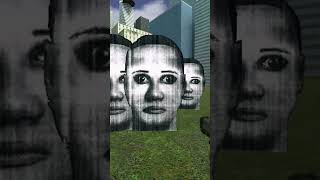 Cursed face chases you in Garrys mod #fy #fyp