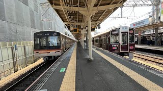 阪急淡路駅9300系５編成発車後66系12編成未更新車発車