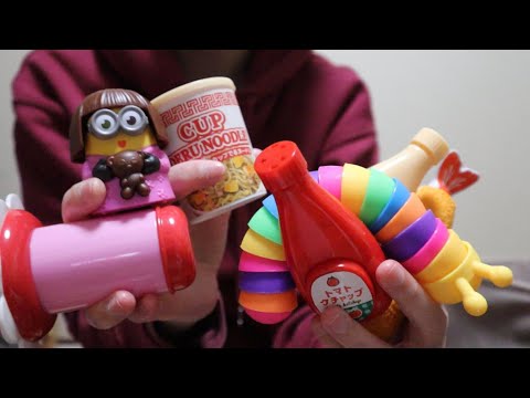 【ASMR ・雑い】おもちゃだけのランダム音フェチ/タッピング・スクラッチング
