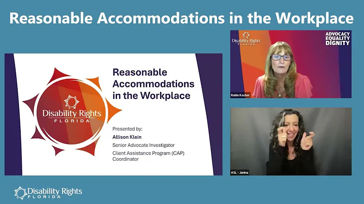 Reasonable Accommodations in the Workplace Webinar