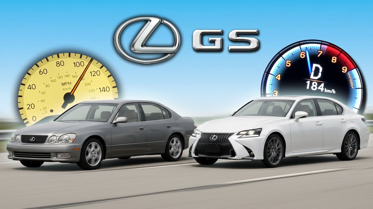 Lexus GS (all gens) Acceleration Battle | From 2JZ to 2UR