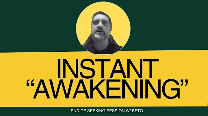 Instant Awakening end of seeking session w/ Norberto #nonduality #awakening