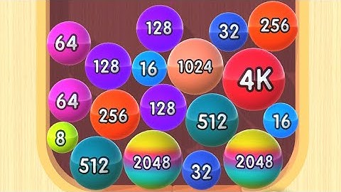 2048 Balls 3D - All Levels Gameplay Android, iOS