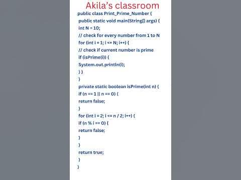 Java program to display prime numbers from 1 to N | Program to print ...