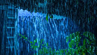 Heavy Rain Sounds for Sleeping  Fall Asleep with Rain and Thunder Sound at Night | Goodbye Insomnia