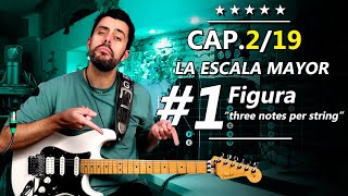 Three notes per string ESCALA MAYOR FIG. #1 | Curso de ESCALAS en la guitarra