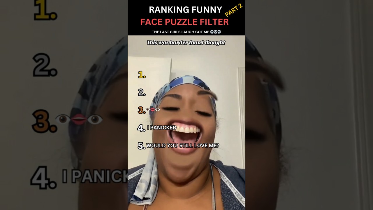 Funny Face Puzzle Filter FAILS Part 2 #shorts #funny