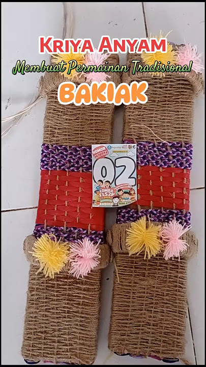 Kriya Anyam membuat permainan tradisional Bakiak #sdnsumberejo03 #sekolah
