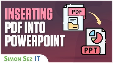 Inserting a PDF into PowerPoint