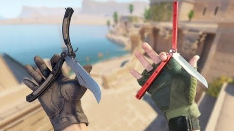 all butterfly knife animation from CS2 in real life!!!