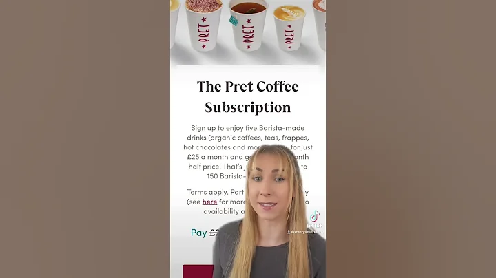 Is the pret coffee subscription worth it? 💰 #pret #coffee #coffeesubscription #moneysavingtipsuk