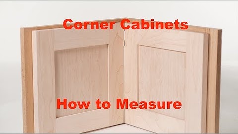 Corner Cabinet Hinge (How to Measure for Lazy Susans)