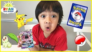 POKEMON CARDS OPENING Booster Box Moonlight Rare cards with Ryan ToysReview