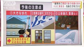 1週間ほど震度6強の地震の恐れ　今後の注意点は(2021年2月14日)