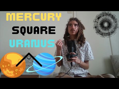 Mercury Square Uranus 👁‍🗨🌌⏹♑(Astrology)