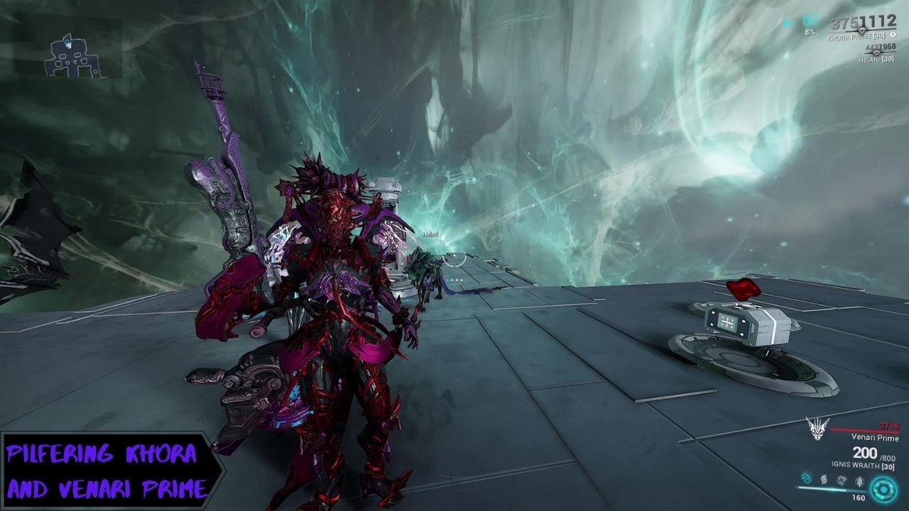 THE BEST PILFERING KHORA PRIME BUILD!! WITH VENARI PRIME BUILD! 