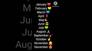Choose your birthday 🎂 Month 🤩🥰😍🥰🤩 #trending #youtubeshorts #art #viral #video #shorts
