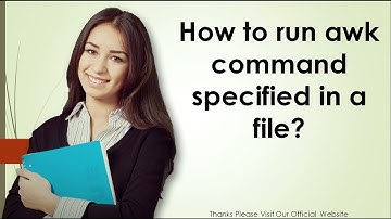 How to run awk command specified in a file