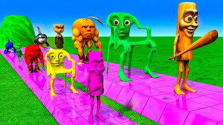 Long Slide Game With Cow Elephant Gorilla Hippopotamus Tiger 3d Animal Game Funny 3d Animals