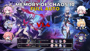 v1.4 MoC 10 Full Auto Full Stars | E0S1 Seele & E0S1 Jingliu | Honkai: Star Rail