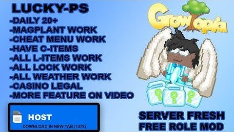 GROWTOPIA NEW PRIVTE SERVER |🍀LUCKY-PS🍀| HAVE CHEAT MENU🥶| HAVE 300+ C ITEMS🥵| CAN /BUY🤑|CHEAP ROLE|