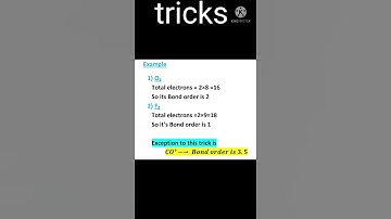 Bond order in 15 seconds #shorts #chemistry #tricks