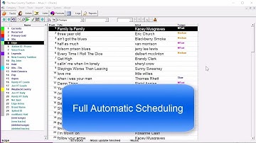 Music 1 - Automatic Scheduling