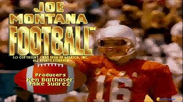 Joe Montana gameplay (PC Game, 1990)