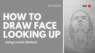 How To Draw Face Looking Up | How To Draw Face for beginners