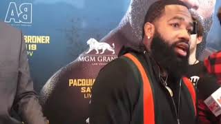 Adrien Broner, talking about his fight with Pacquiao, Insta beef, Mayweather and fans.