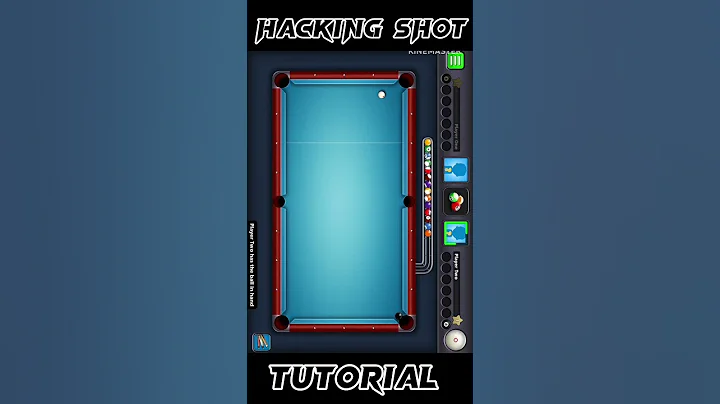 Hacker trick shot tutorial in 8 ball pool #8ballpool #trickshots #gaming #shorts