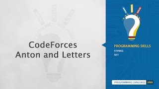 CodeForces - Anton and Letters