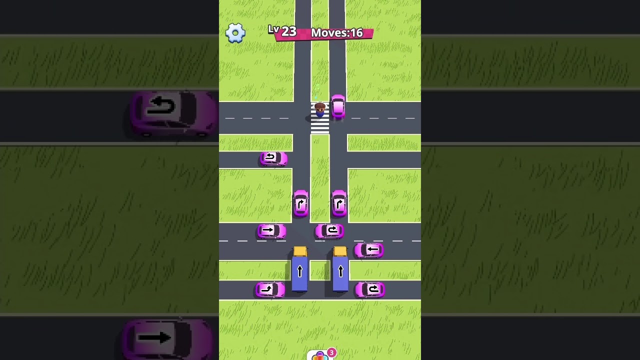 Traffic Parking Game Level 23 | Most Satisfying Traffic Jam Escape Short