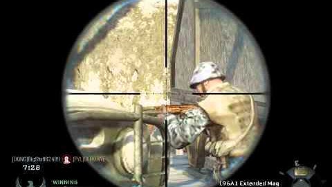 Black Ops Game Clip - Sniper and Tomahawk on Grid - meetefish0