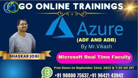 Azure Data Factory Demo Part2 - Sep 22nd, 2023 | Bhaskar Jogi | Go Online Trainings