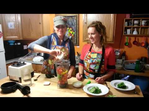 Carrot Coconut Curry Soup & Salad Lunch