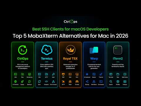 Top 5 MobaXterm Alternatives for Mac in 2026 (MobaXterm Doesn't Run on Mac)