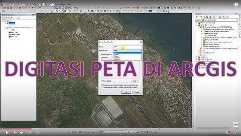 cara membuat shp polygon,polyline dan waypoint di ArcGis