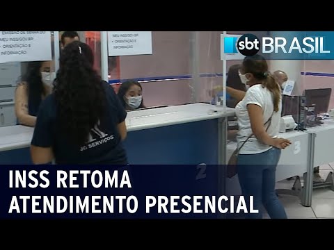 INSS retoma atendimento presencial | SBT Brasil (14/03/22)