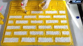 Bricks panel mold making || architectural gypsum wall panel