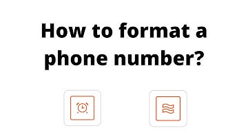 Phone number formatting