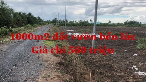 1000 m2 đất vườn Bến Lức giá chỉ 560 triệu quá rẻ