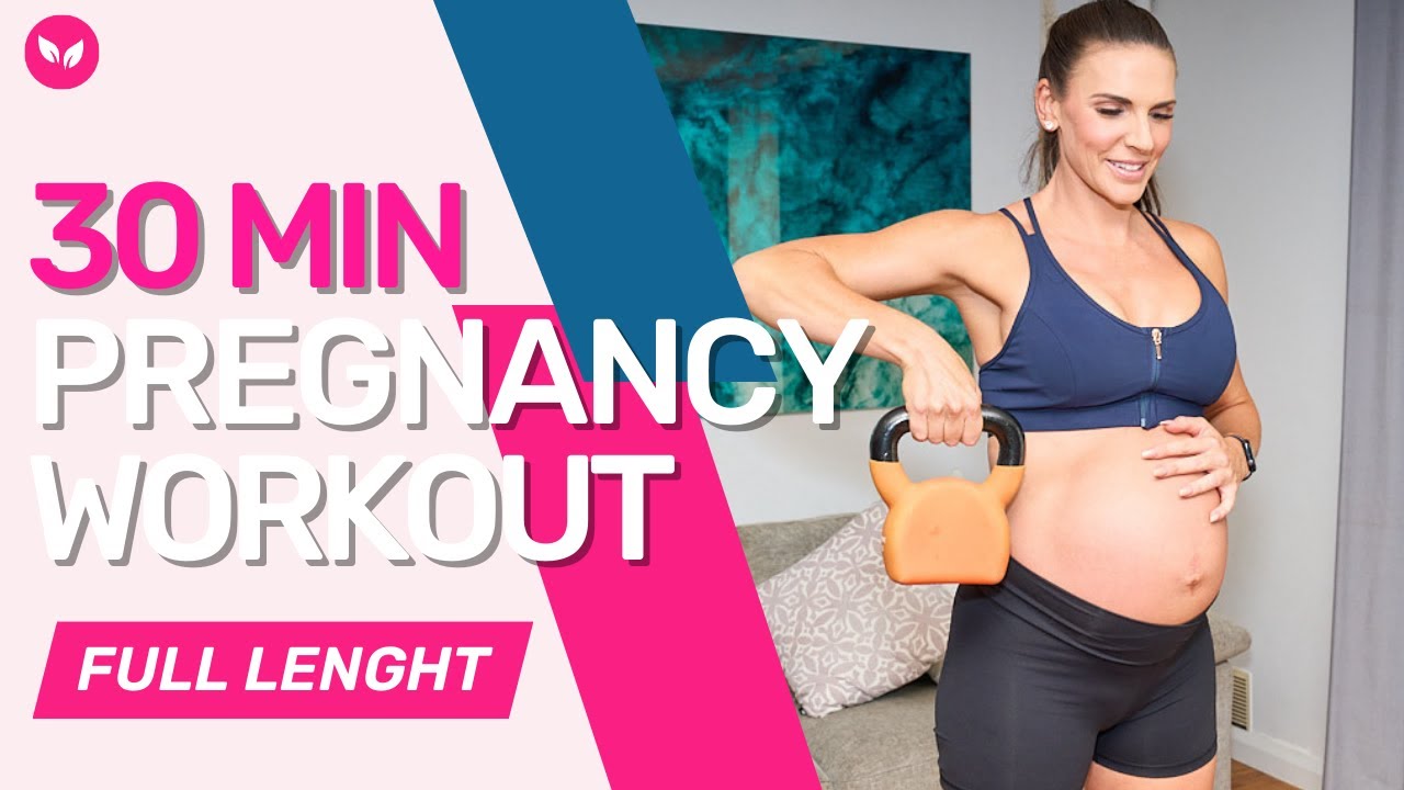 Pregnancy Friendly Workout 30 min Chest, Triceps and Glutes