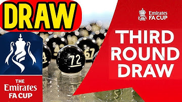 FA CUP ROUND 3 DRAW WATCH ALONG
