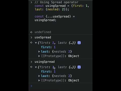 #shorts javascript: clone object using spread operator