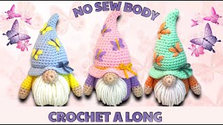 CROCHET GNOME   SPRING MOTHERS DAY BASE AMIGURUMI  PATTERN